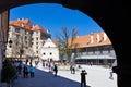 Castle, Cesky Krumlov town UNESCO, South Bohemia, Czech republic, Europe